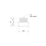 Удлинитель SD Plus 10х1/2" хром SD1301510, фото , зображення 2 | SNABZHENIE.com.ua