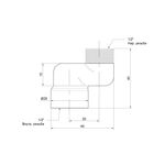 Ексцентрик радіаторний Icma 1/2х2 см №720, фото , зображення 2 | SNABZHENIE.com.ua