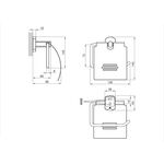 Держатель туалетной бумаги Qtap Liberty CRM 1151, фото , изображение 2 | SNABZHENIE.com.ua