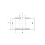 Тройник PPR Thermo Alliance 50х25х50, фото , зображення 2 | SNABZHENIE.com.ua