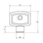 Ключ под кран Маевского SD Plus SD197Z, фото , зображення 2 | SNABZHENIE.com.ua