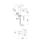 Смеситель для раковины Lidz NKS 10 30 001F, фото , изображение 2 | SNABZHENIE.com.ua