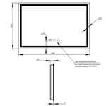 Зеркало Qtap Mideya 800х600 (DC-F904) з LED-підсвіткою та антизапотіванням QT2078F904W, фото , зображення 2 | SNABZHENIE.com.ua