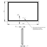 Зеркало Qtap Mideya 1200х800 (DC-F613) з LED-підсвіткою та антизапотіванням QT2078F613W, фото , зображення 2 | SNABZHENIE.com.ua