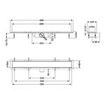 Трап Qtap Dry FB304-600 с сухим затвором и решеткой 600х73, фото , изображение 2 | SNABZHENIE.com.ua
