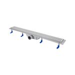 Трап Qtap Dry FB304-800 с сухим затвором и нержавеющей решеткой 800х73, фото  | SNABZHENIE.com.ua