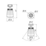 Аэратор Lidz CRM 48 00 024 10 с адаптером для резьбы, фото , изображение 2 | SNABZHENIE.com.ua