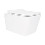 Унитаз подвесной Qtap Crow безободковый с сиденьем Soft-close, фото  | SNABZHENIE.com.ua