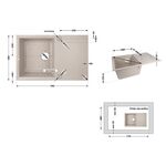 Кухонна мийка Lidz 790x495/230 MAR-07 (LIDZMAR07790495230), фото , зображення 2 | SNABZHENIE.com.ua