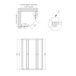 Душова кабіна Qtap Presto CRM1099AP5 90х90 см, скло Pear 5 мм без піддона, фото , зображення 2 | SNABZHENIE.com.ua