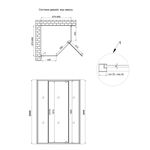 Душова кабіна Qtap Leo CRM10995-AC6 90х90 см, скло Clear, CalcLess, 6 мм без піддона, фото , зображення 2 | SNABZHENIE.com.ua