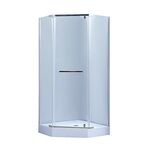 Душова кабіна Lidz Dozorca SC90x90.CRM.LOW.TR, скло прозоре 6 мм, фото  | SNABZHENIE.com.ua