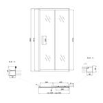 Душова двері в нішу Lidz Zycie SD90x185.CRM.FR, скло Frost 5 мм, фото , зображення 2 | SNABZHENIE.com.ua