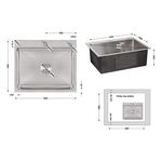 Набор 2 в 1 Lidz мойка H6050 3.0/1.0 мм Brush + дозатор, фото , изображение 2 | SNABZHENIE.com.ua