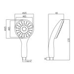 Лейка для душа Lidz (CRM) 51 20 000 00, фото , изображение 2 | SNABZHENIE.com.ua