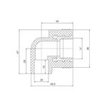 Уголок PPR Blue Ocean "Белый" 20х1/2", 90° ВР, фото , зображення 2 | SNABZHENIE.com.ua