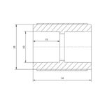 Муфта PPR Blue Ocean "Белый" 20, фото , зображення 2 | SNABZHENIE.com.ua