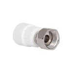 Муфта PPR с накидной гайкой Blue Ocean "Белый" 20х1/2" ВР с латунным штоком, фото  | SNABZHENIE.com.ua