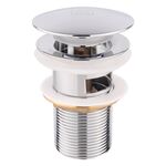 Донный клапан Lidz CRM 47 00 003 00 с переливом для раковины, фото  | SNABZHENIE.com.ua