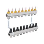 Коллектор с расходомерами SD Forte 1" 9 выходов SF001W9, фото  | SNABZHENIE.com.ua