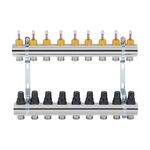 Коллектор с расходомерами SD Forte 1" 9 выходов SF001W9, фото , изображение 3 | SNABZHENIE.com.ua