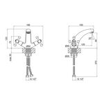 Змішувач для раковини Lidz (CRM) 75 21 161F, фото , зображення 2 | SNABZHENIE.com.ua