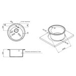 Кухонна мийка Lidz D510/200 ANT-15, фото , зображення 2 | SNABZHENIE.com.ua