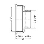 Переход SD Plus 2"х1 1/4" ВН SD4095032, фото , зображення 2 | SNABZHENIE.com.ua