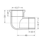 Угол SD Plus 1" ВН SD42025, фото , изображение 2 | SNABZHENIE.com.ua