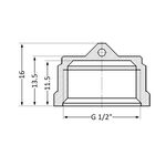 Заглушка SD Plus 1/2" ВР SD40215, фото , изображение 2 | SNABZHENIE.com.ua