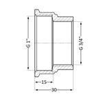 Муфта SD Plus 3/4"х1" ВР SD4052025, фото , зображення 2 | SNABZHENIE.com.ua