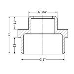 Ниппель SD Plus 1"х3/4" НР SD4082520, фото , изображение 2 | SNABZHENIE.com.ua