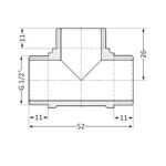 Тройник SD Plus 1/2" НР SD41215, фото , зображення 2 | SNABZHENIE.com.ua
