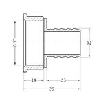 Штуцер SD Plus 25х1" ВР SD4262525, фото , изображение 2 | SNABZHENIE.com.ua