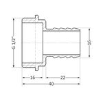 Штуцер SD Plus 16х1/2" НР SD4271516, фото , зображення 2 | SNABZHENIE.com.ua