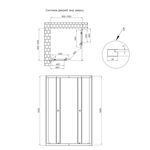 Душевая кабина Qtap Pisces CRM109-11SP5 90-105 см, стекло Pear 5 мм, фото , изображение 2 | SNABZHENIE.com.ua