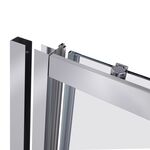 Душова двері в нішу Qtap Taurus CRM2011-12.C6 110-120x185 см, скло Clear 6 мм, покриття CalcLess, фото , зображення 3 | SNABZHENIE.com.ua