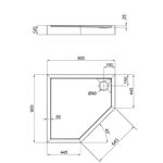 Душовий поддон Qtap Diamond 309912 90x90x12 см + сифон, фото , зображення 2 | SNABZHENIE.com.ua