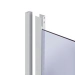 Душова кабіна Lidz Latwa SC80x80.SAT.MID.GR, тоноване скло 4 мм без піддону, фото , зображення 3 | SNABZHENIE.com.ua