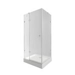 Набір Qtap душова кабіна Capricorn CRM1011SC6 Clear 2020x1000x1000 мм + піддон Tern 301112 100x100x12 см з сифоном, фото  | SNABZHENIE.com.ua
