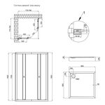 Набор душевой кабины Qtap Presto CRM1088SP5 и поддона Tern 80x80 см, фото , изображение 2 | SNABZHENIE.com.ua