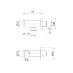 Подключення для шланга Qtap Kvad QT819810842858NB, фото , зображення 2 | SNABZHENIE.com.ua