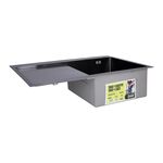 Мойка для кухні інтегрована Lidz Handmade H7849BL (LDH6545BPVD43623) Brushed Black PVD 3,0/0,8 мм, фото , зображення 3 | SNABZHENIE.com.ua