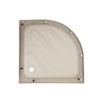 Душовий піддон KAPIELKA ST90x90x26, середній, півкруглий, з панеллю, діаметр зливу 52 мм, фото , зображення 3 | SNABZHENIE.com.ua