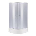 Душевая кабина Lidz Latwa SC90x90.SAT.MID.GR и поддон KAPIELKA ST90x90x26, фото  | SNABZHENIE.com.ua