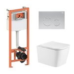 Комплект: унитаз Qtap Crow Ultra Quiet + инсталляция Nest 4в1, фото  | SNABZHENIE.com.ua