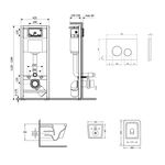 Комплект: унитаз Qtap Crow Ultra Quiet + инсталляция Nest 4в1, фото , изображение 2 | SNABZHENIE.com.ua
