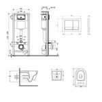 Унитаз Qtap Jay Ultra Quiet + комплект инсталляции Nest 4в1 Satin, фото , изображение 2 | SNABZHENIE.com.ua