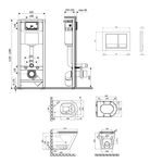 Комплект: унитаз Qtap Scorpio Ultra Quiet + инсталляция Nest 4в1, фото , изображение 2 | SNABZHENIE.com.ua