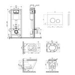 Комплект: унитаз Qtap Scorpio Ultra Quiet + инсталляция Nest 4в1, фото , изображение 2 | SNABZHENIE.com.ua